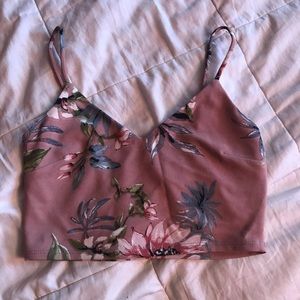 Floral crop top